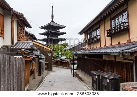 Kyoto, Japan, 04 October 2016:- Yasaka Pagoda in Kyoto city of Japan