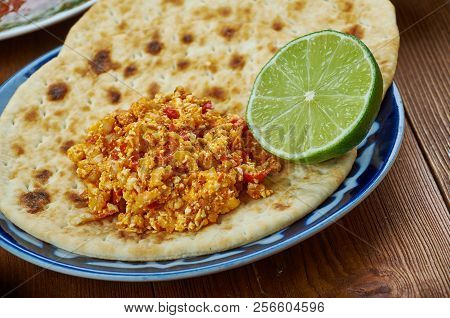 Chammanthi Podi, Set Dish From Southern India, Dry Condiment And Chutney] From The Indian State Of K