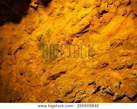 View On The Inside Of A Very Old Stone Cave