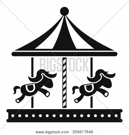 Merry Go Round Horse Ride Icon. Simple Illustration Of Merry Go Round Horse Ride Icon For Web