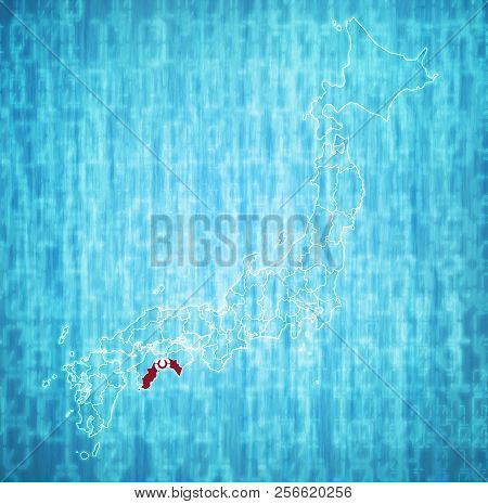 Kochi Prefecture On Administration Map Of Japan