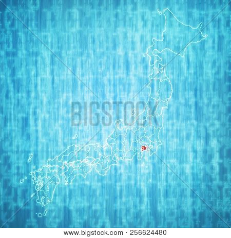 Kanagawa Prefecture On Administration Map Of Japan
