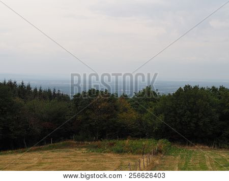 View On The French Countryside From The Village Of Mont Saint-romain, France