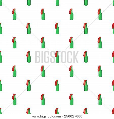 Molotov Cocktail Pattern. Cartoon Illustration Of Molotov Cocktail Pattern For Web