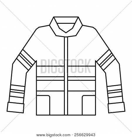 Fireman Jacket Icon. Outline Illustration Of Fireman Jacket Icon For Web