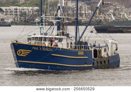 New Bedford, Massachusetts, Usa - September 3, 2018: Commercial Fishing Vessel Paul & Michelle Cross