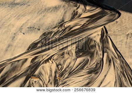 Patterns In Slt Water Black Silt Sand Patterns, Elegant, Complex, Natural And Unique