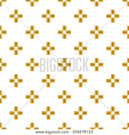 Up Down Left Right Arrows Pattern. Cartoon Illustration Of Up Down Left Right Arrows Pattern For Web