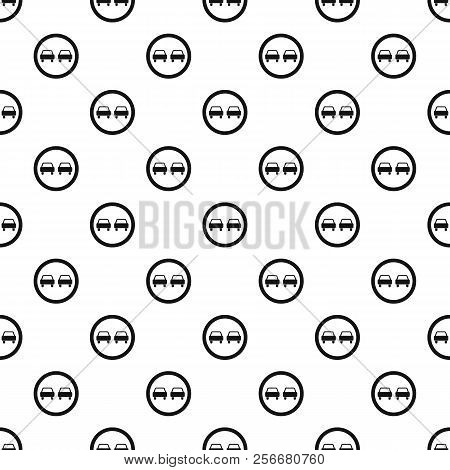 Sign Overtaking Pattern. Simple Illustration Of Sign Overtaking Pattern For Web