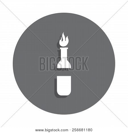 Incendiary Mixture Icon In Badge Style. One Of Terrorizm Collection Icon Can Be Used For Ui, Ux