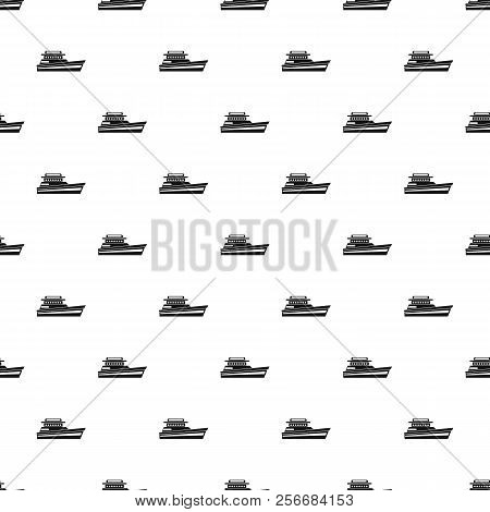 Great Powerboat Pattern. Simple Illustration Of Great Powerboat Pattern For Web