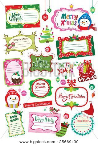 jolie collection de cartes de Noël