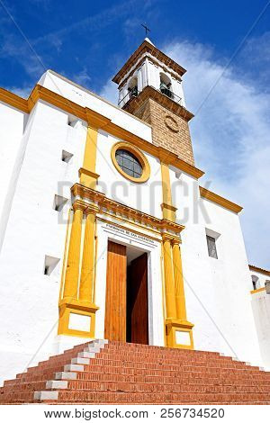 Front View Of The Las Angustias Parish Church (parroquia De Nuestra Senora De Las Angustias) In The 