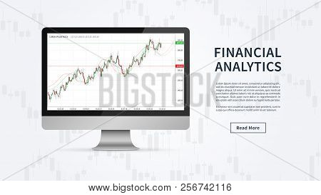 Japanese Candlesticks Stock Market Trading Vector Illustration. Bull And Bear Candlestick Formations
