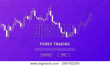 Japanese Candlesticks Stock Market Trading Vector Illustration. Bull And Bear Candlestick Formations