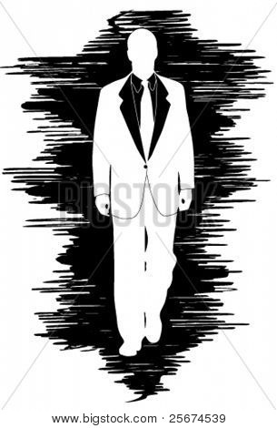 Zakenman silhouet