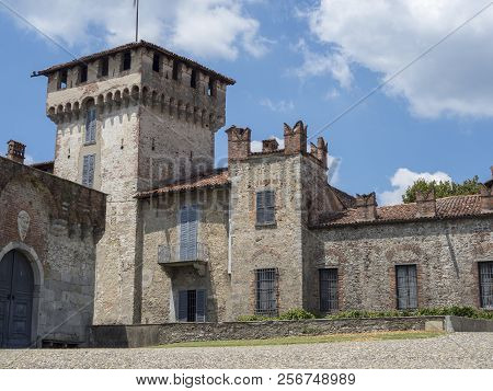 Somma Lombardo, Varese, Lombardy, Italy: Exterior Of The Medieval Castle