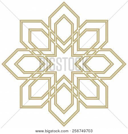Vintage Round Frame In Retro Style, Barroco. Decorative Ornament, Element For Greeting Cards, Invita