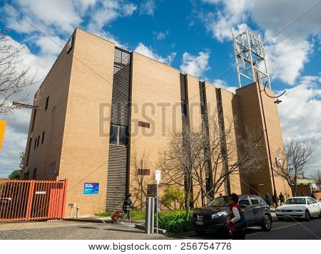 Melbourne, Australia - August 11, 2016: Telstra Telephone Exchange In Suburban Box Hill. Telstra Is 