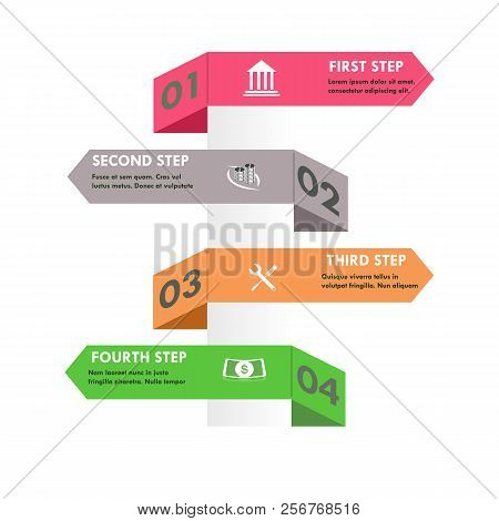 Abstract Algorythm Of Business Actions Vector Illustration