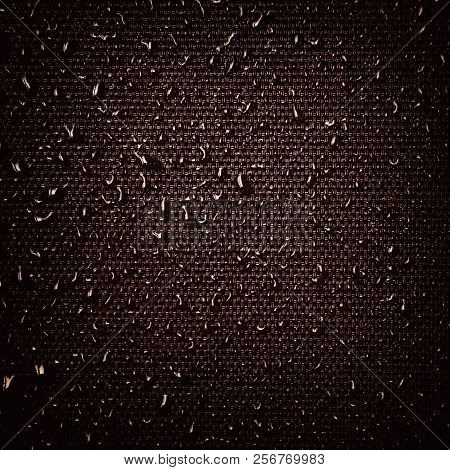 Water Drops On Fabric Texture