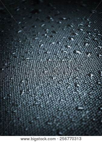 Water Drops On Fabric Texture
