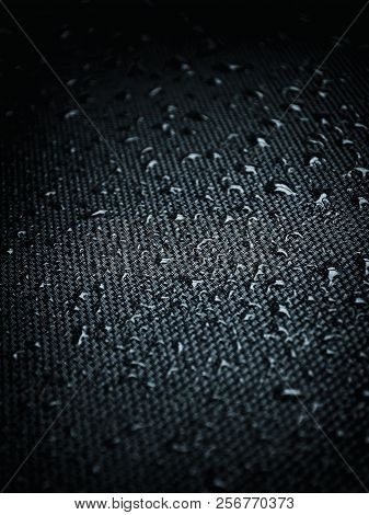 Water Drops On Fabric Texture