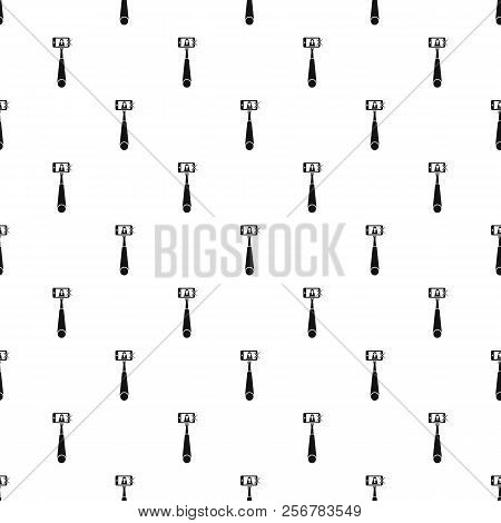 Selfie Monopod Stick With Smartphone And Woman In A Frame Pattern. Simple Illustration Of Selfie Mon