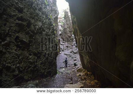View Of Sa Tappara Canyon In The Heels Of Ulassai