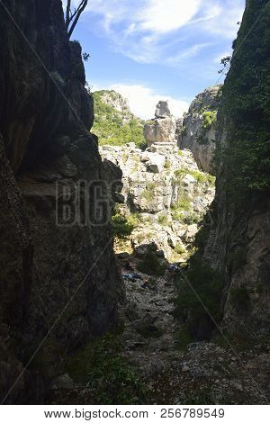View Of Sa Tappara Canyon In The Heels Of Ulassai