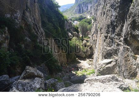 View Of Sa Tappara Canyon In The Heels Of Ulassai