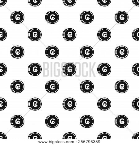 Coin With Cruzeiro Of Brazil Sign Pattern. Simple Illustration Of Coin With Cruzeiro Of Brazil Sign 
