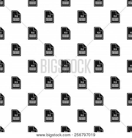 Xls File Pattern. Simple Illustration Of Xls File Pattern For Web