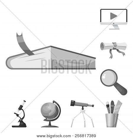 Vector Illustration Of Education And Learning Logo. Set Of Education And School Stock Symbol For Web