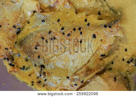 Pomfret Fish Pieces On A Plate.