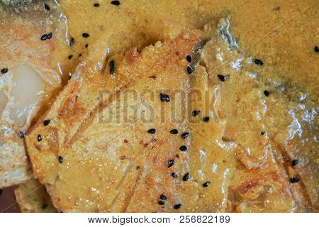 Pomfret Fish Pieces On A Plate.