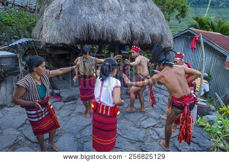 Banaue, Philippines - May 02 : People From Ifugao Minority In Banaue The Philippines On May 02 2018.