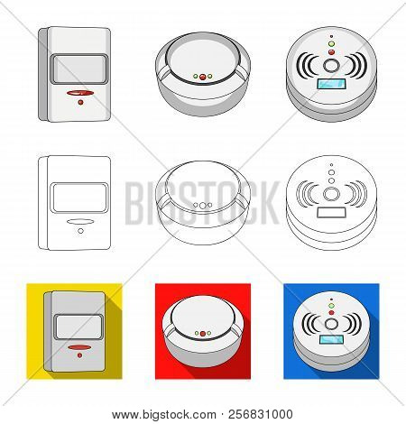 Vector Design Of Cctv And Camera Icon. Set Of Cctv And System Stock Vector Illustration.
