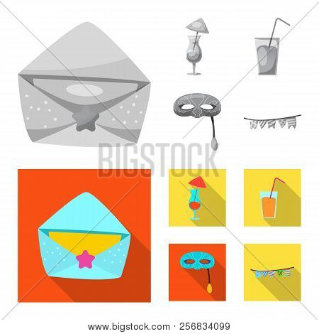 Isolated Object Of Party And Birthday Sign. Set Of Party And Celebration Stock Vector Illustration.