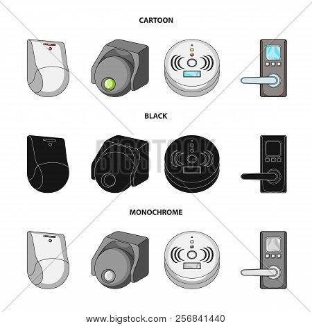 Vector Design Of Cctv And Camera Symbol. Set Of Cctv And System Stock Vector Illustration.