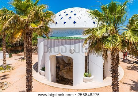 Rhodes, Greece - May 13, 2018: Restored Building Of The Kallithea Springs In Rhodes, Greece