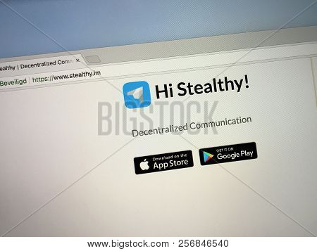 Amsterdam, The Netherlands - September 5, 2018: Website Of Stealthy.im. Stealthy Is A Platform For D