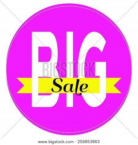 Special Big Sale Label. Vactor Illustration Design