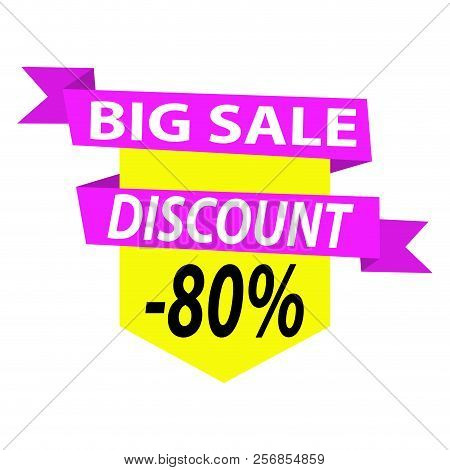 Special Big Sale Label. Vactor Illustration Design