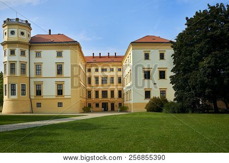 Strážnice, Czech Republic - September 02, 2018: Castle Straznice Is The Gothic Castle In South Morav