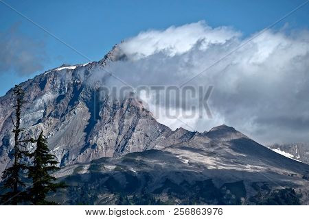 Mountain Peak And Clouds. Diamond Head In Garibaldi Park Near Squamish. Vancouver. Whistler. British
