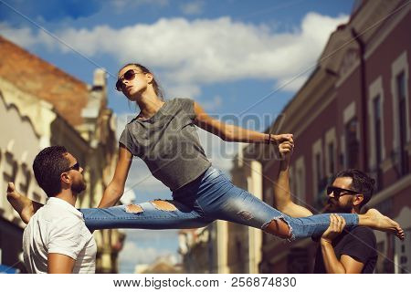 Stretching Exercises, Gymnastics, Sport, Active Lifestyle, Summer Activity, Beauty And Fashion, Frie
