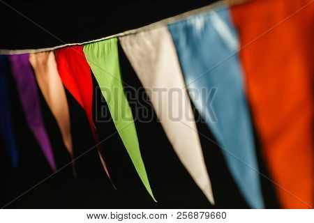Carnival Garland With Flags, Decorative Party Pennants For Birthday Celebration, Festival And Fair D