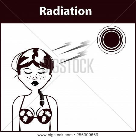 Vector Illustration Of A Heat Transfer (radiation)