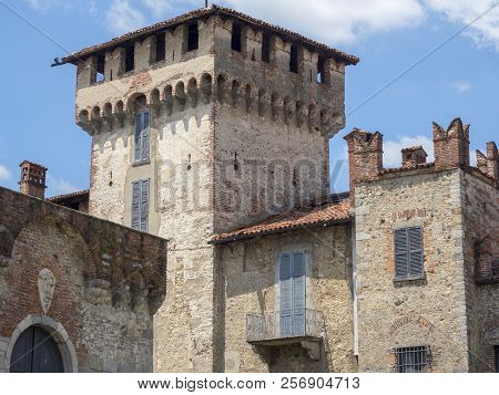 Somma Lombardo, Varese, Lombardy, Italy: Exterior Of The Medieval Castle